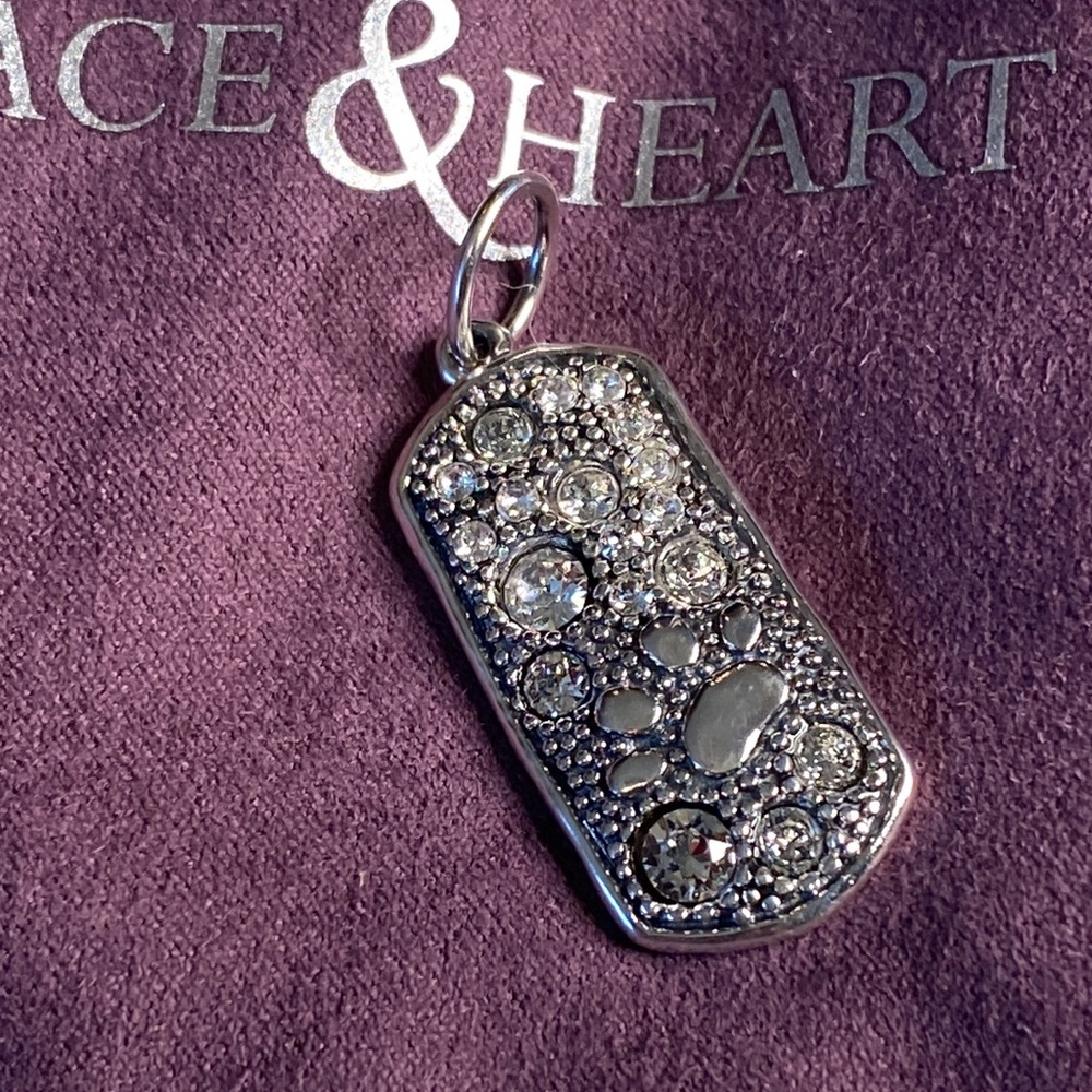 Grace & Heart G&H GIRLS BEST FRIEND Charm Pendant .925 Sterling Silver
